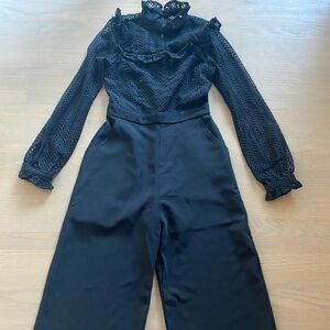 Elegant Black Lace Jumpsuit from Adelyn Rae